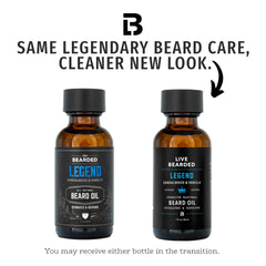 Aplicación rápida de aceite para barba Live Bearded en las palmas