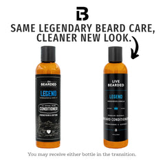 Live Bearded Condicionador para barba, aplicación fácil, barba suave al peinar.