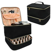 LIVEBAY organizador doble capa para esmaltes, ideal para casa o viaje.