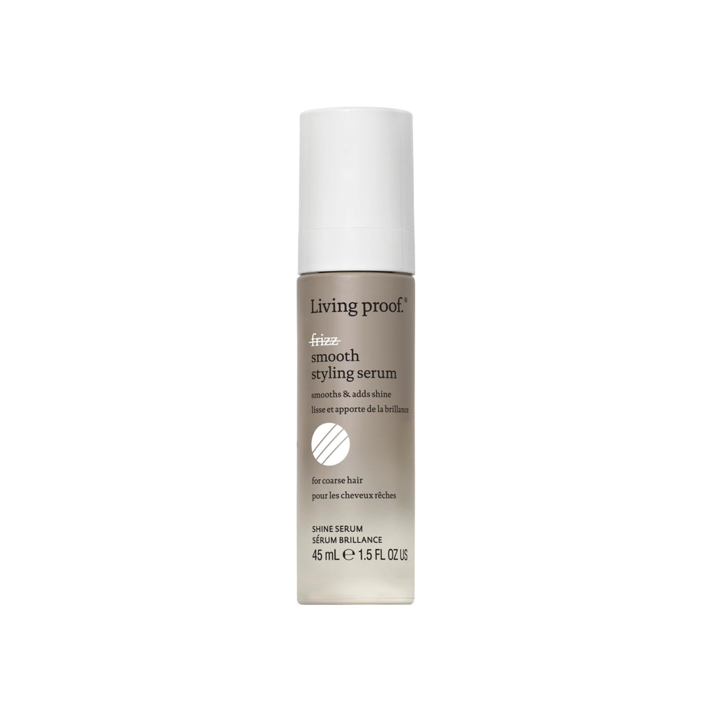 Living proof No Frizz Serum, botella: suaviza y previene el encrespamiento para cualquier peinado.
