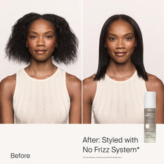 Living proof No Frizz Serum, textura sedosa que facilita el peinado diario.