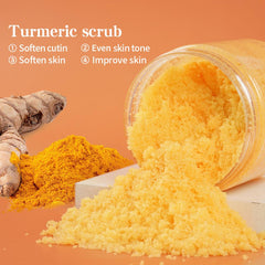 LIYALAN exfoliante cúrcuma para manos, aplicación fácil y piel más suave