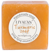 LIYALAN Jabon de Cúrcuma frente, limpieza suave de la piel