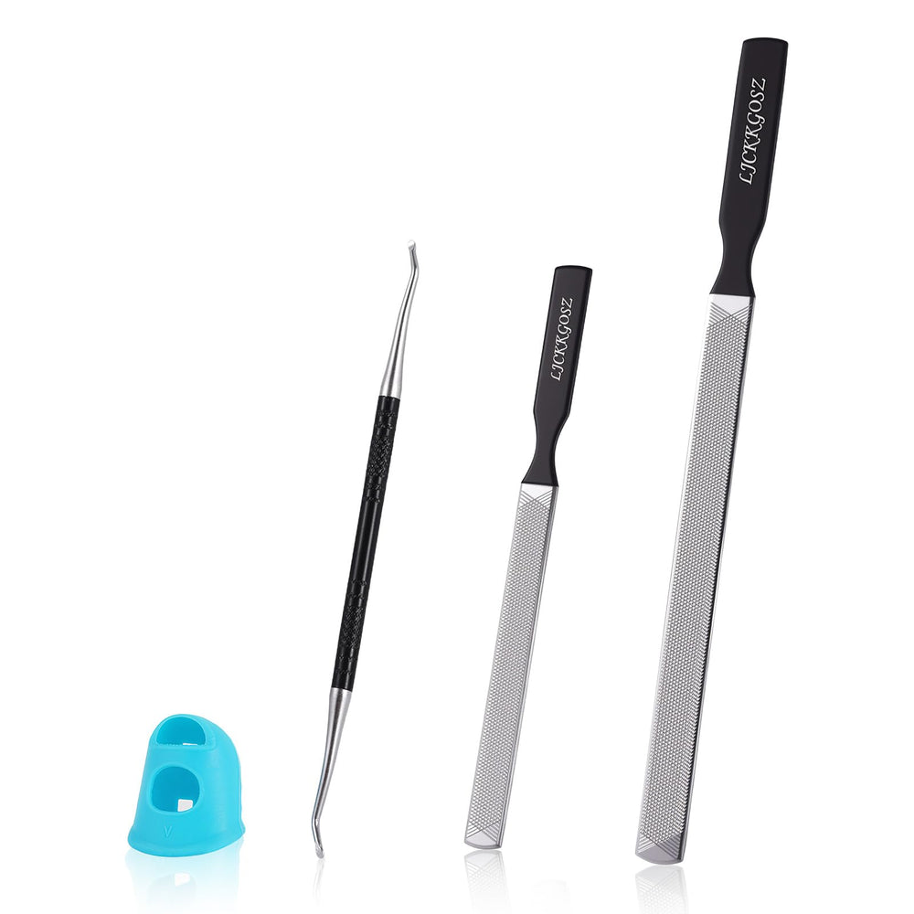 LJCKKGOSZ lima metal doble cara para uñas gruesas, uso cómodo en casa