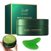 Lkdsoaf mascarilla de ojos aguacate en empaque, cuidado suave para la zona ocular.