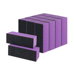LNAUJS bloque lijador uñas tres caras, lija 100/180 para acabado suave.