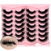 Pestañas loladook con efecto ojo de gato y rizo en D para un look alargado.