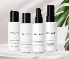 LolaVie kit voyage RÉSTAURER et PROTÉGER – revitalisation capillaire et protection contre la casse.