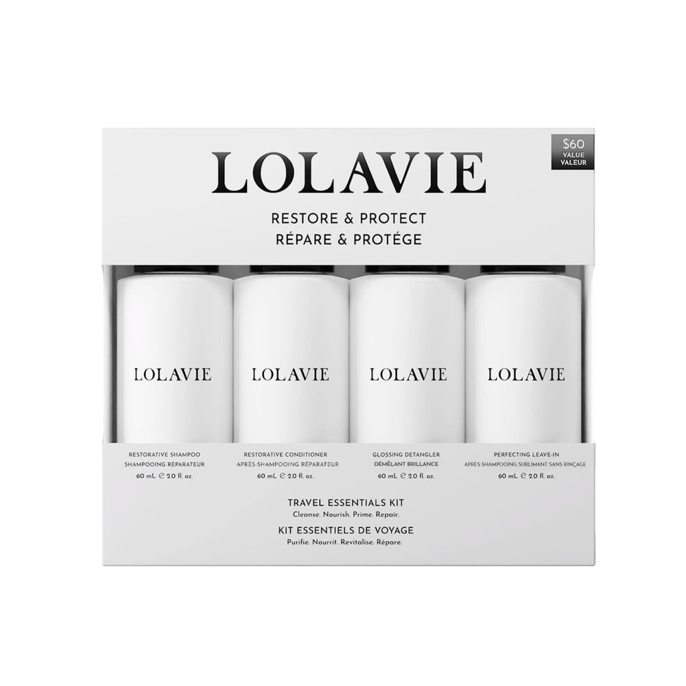 LolaVie Shampoing Restauratif voyage: nettoyage en profondeur pour cheveux revitalisés.
