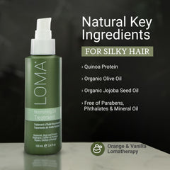 Loma huile d'olive nourrit cheveux et peau en profondeur.