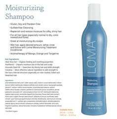Loma traitement hydratant en flacon, démêlage facilité et brillance.