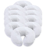 Fundas para reposacabezas London Linens, pack de 10, blanco, suavidad para masajes.