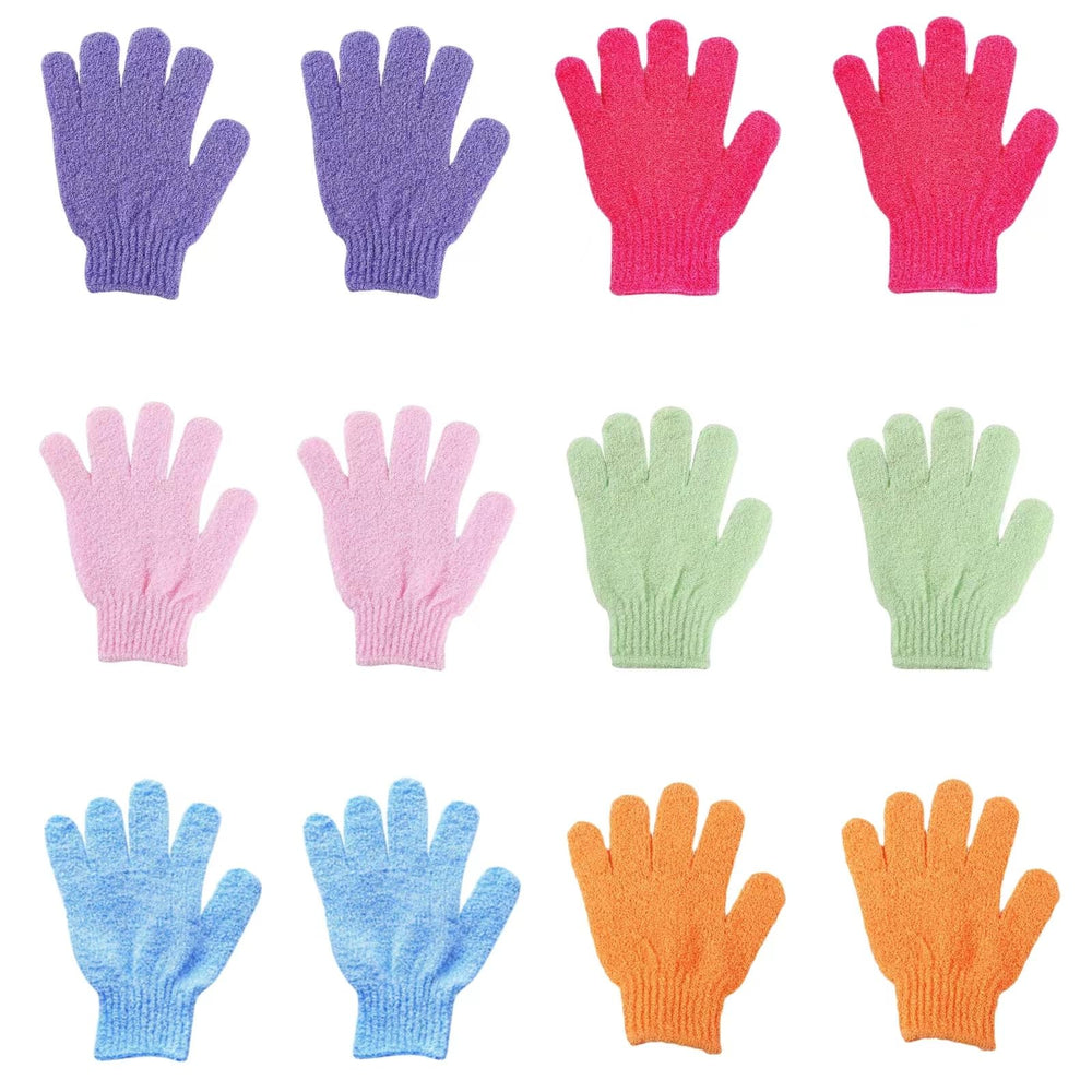 Longco guantes exfoliantes para ducha: limpieza profunda para piel suave y renovada