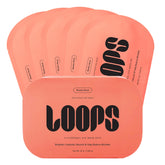 LOOPS mascarilla hidrogel - empaque: sensación refrescante y cuidado suave para ojos.
