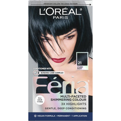 L'Oréal Paris Feria 21 Noche Estrellada: coloración permanente con brillo intenso para cabello oscuro.