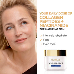 L'Oréal Paris Age Perfect con Niacinamida para tono más uniforme.