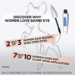 L'Oreal Paris Bambi Eye Mascara: efecto ojos abiertos gracias al diseño del cepillo.