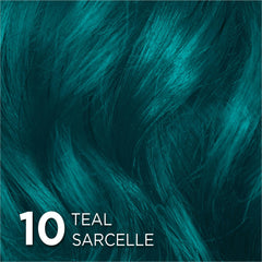 L'Oréal Paris Colorista turquesa muestra reflejos vibrantes en cabello castaño