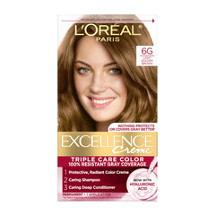 L'Oreal Paris Excellence Creme cubrimiento-grises para color uniforme y duradero.