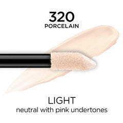 L'Oréal Paris Full Wear Concealer tono porcelana para igualar la piel.