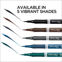 Color gris intenso y duradero en delineador de L’Oréal Paris.