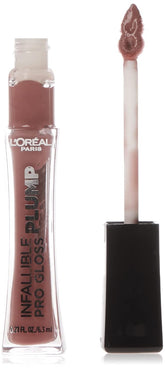 L'Oreal Paris Infallible Pro Gloss Plump con aplicador suave para contornear labios.