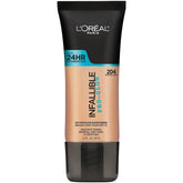 L'Oreal Paris Infallible Pro Glow fundación tono natural, acabado luminoso y duración.