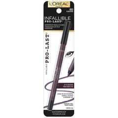 L'Oreal Paris Infallible Pro-Last, resistente al agua para color que no se desvanece.