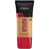 L'Oréal Paris Infallible Pro-Matte Foundation: bote visible para aplicación suave y controlada.