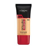 L Oreal Paris Infallible Pro Matte Foundation, botella, acabado mate duradero todo el día.
