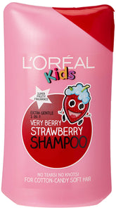 L’Oréal Paris Kids Extra Gentle 2en1 champú, botella con aroma a fresa, cabello suave para niños