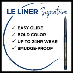 L’Oréal Paris Le Liner Signature delineador mecánico desliza suavemente para un delineado preciso.