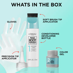 Gel de color permanente con acondicionamiento para un acabado suave con L’Oréal Paris Magic Root Rescue.