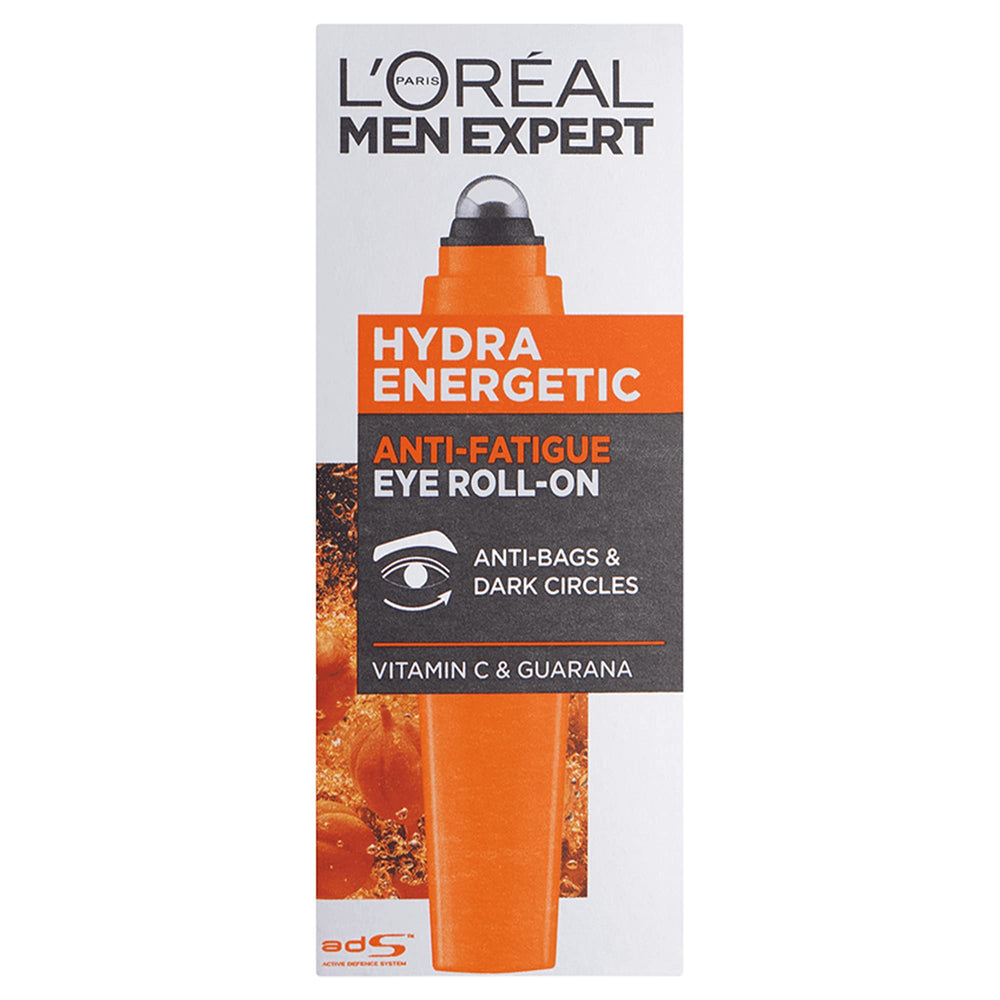 L'Oréal Paris Men Expert Hydra Energetic rodillo para ojos, aplicación refrescante para cansancio