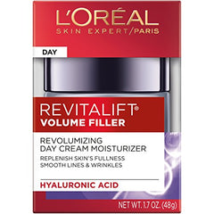 L’Oréal Paris Revita Lift Volume Filler, textura crema, suaviza la piel.