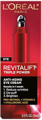L'Oreal Paris Revitalift contorno de ojos, textura lujosa que ofrece hidratación suave