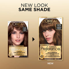 L'Oréal Paris Superior Preference crema reveladora para aplicación precisa y cobertura uniforme.