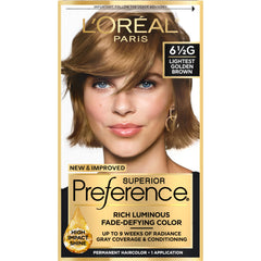 Color permanente de L Oréal Paris Superior Preference para tono dorado claro