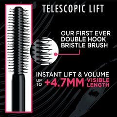 L'Oreal Paris Telescopic Lift: cepillo gancho-doble que captura cada pestaña.
