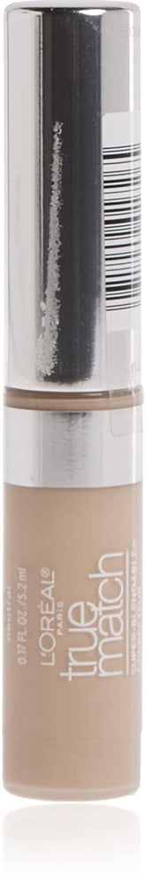 Concealer True Match de L'Oreal Paris, aplicador de punta para cobertura precisa.