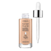 L'Oréal Paris True Match Nude Hyaluronic Serum bote mostrando hidratación suave para un tono uniforme