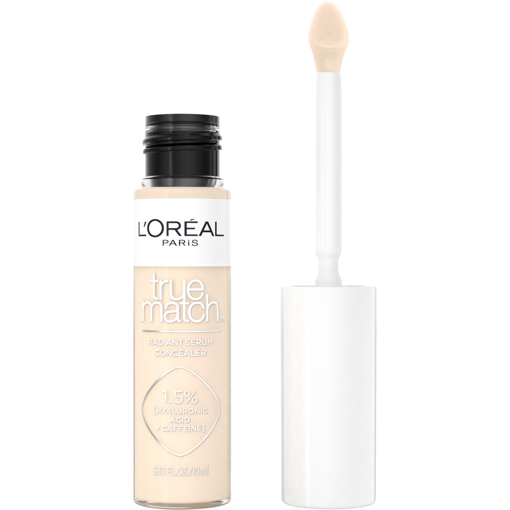 L'Oreal Paris True Match Radiant Serum Concealer con aplicador plano para cobertura de ojeras