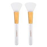 LORMAY Jelly Brush conjunto de dos brochas faciales para una aplicacion uniforme y sin residuos