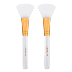 LORMAY Jelly Brush conjunto de dos brochas faciales para una aplicacion uniforme y sin residuos