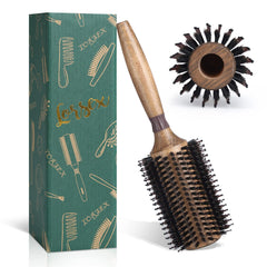Lorsex cepillo redondo con pelo de jabalí para distribuir aceites y reducir frizz.