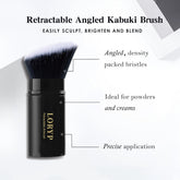 Pincel LORYP Retráctil Kabuki para polvo suave y natural