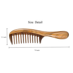 Louise Maelys peine de madera, asa ergonómica para agarre cómodo.