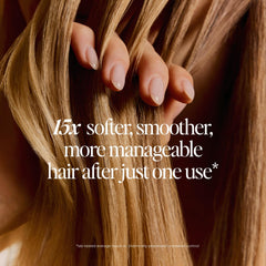 LolaVie Desenredante Iluminante aplicado en cabello mojado facilita peinado