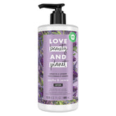 Loción corporal Love Beauty And Planet con argán y lavanda, aroma relajante para la piel.