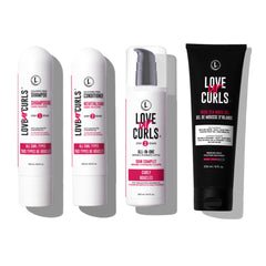 Love Ur Curls champú suave en botella, limpieza suave para rizos definidos.